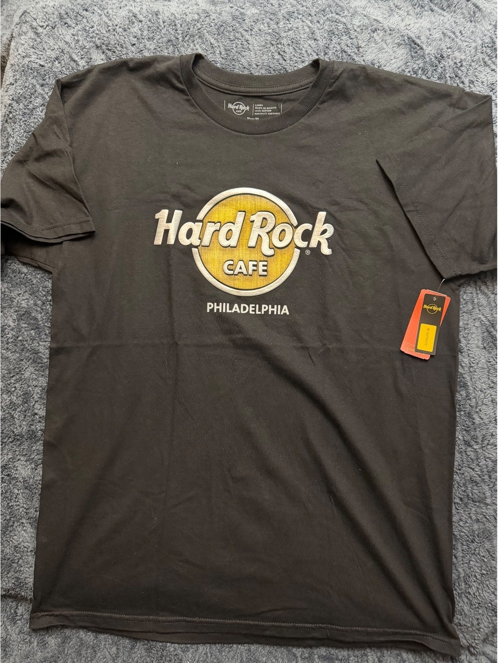 Hard Rock Cafe Philadelphia Black T-Shirt Large Cotton New with Tags